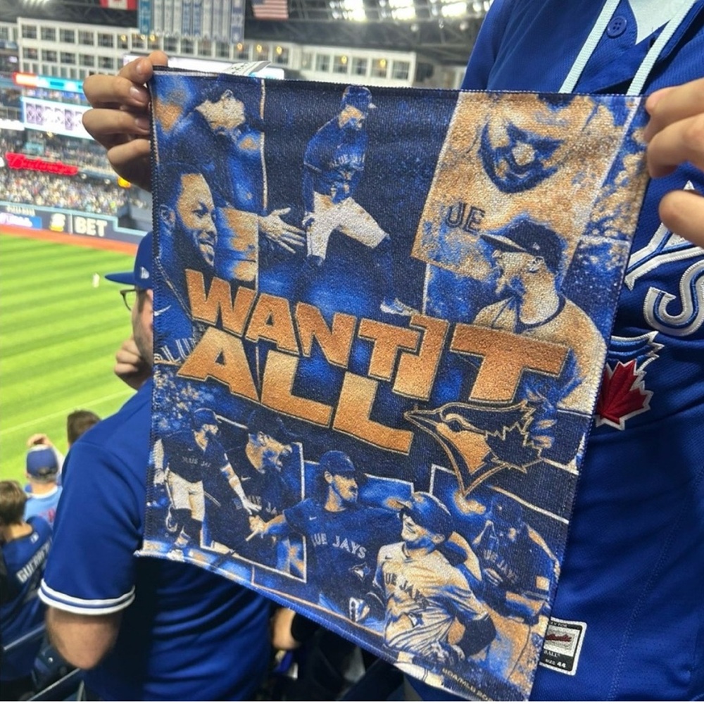 Toronto Blue Jays 'Want It All' 2025 playoff Rally Towels